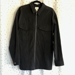H&M Black Lightweight Shirt Jacket